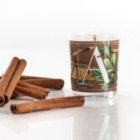 świeca zapachowa Pernici kolekcja Elementi zapach Amber & Wood italiancandle made in italy